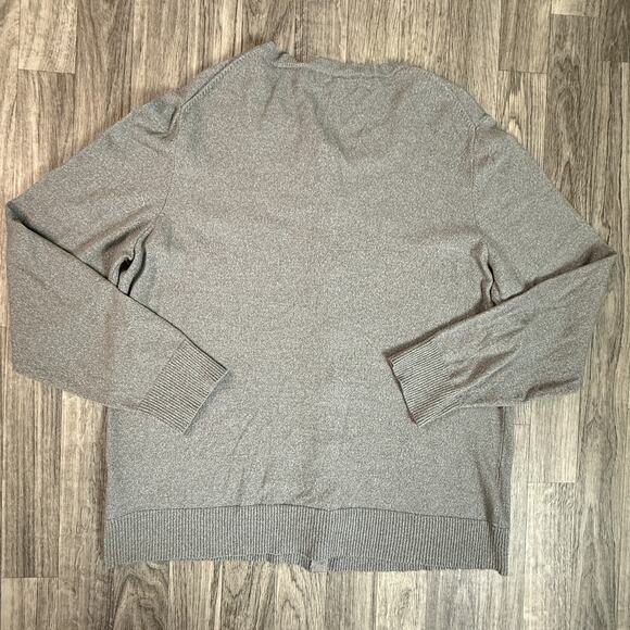 Jones New York Gray Lightweight Button Cardigan Sweater XL Rayon Nylon Blend - Picture 2 of 6